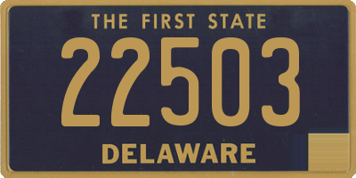 DE license plate 22503