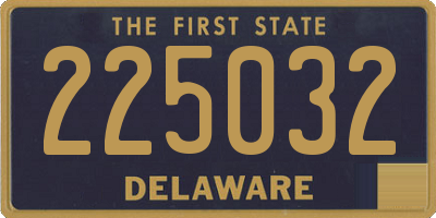 DE license plate 225032