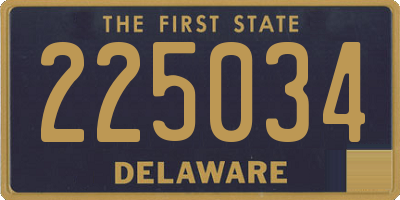 DE license plate 225034