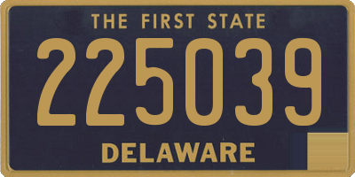 DE license plate 225039