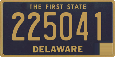 DE license plate 225041