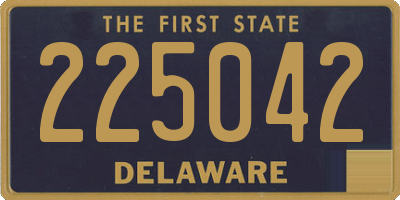 DE license plate 225042
