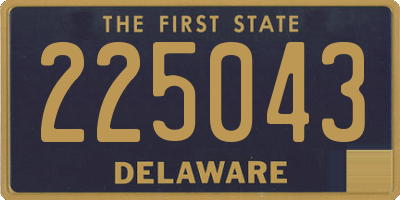 DE license plate 225043