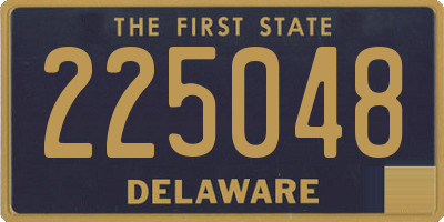 DE license plate 225048