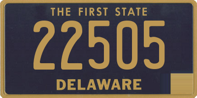 DE license plate 22505