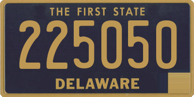 DE license plate 225050