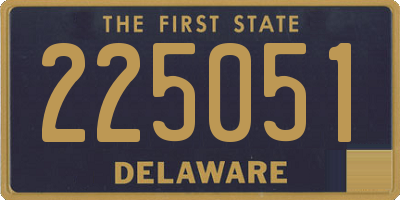 DE license plate 225051