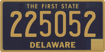 DE license plate 225052