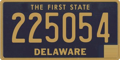 DE license plate 225054