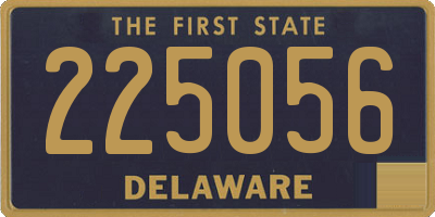 DE license plate 225056