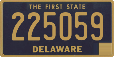 DE license plate 225059