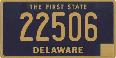 DE license plate 22506