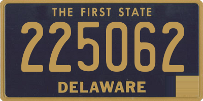 DE license plate 225062