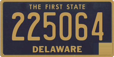 DE license plate 225064