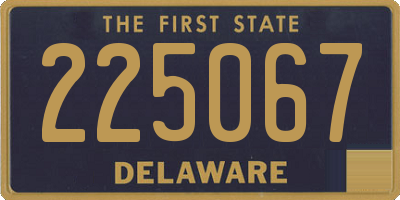 DE license plate 225067