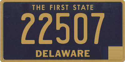 DE license plate 22507