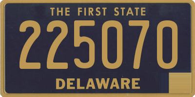 DE license plate 225070