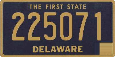 DE license plate 225071