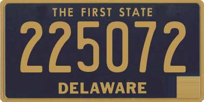 DE license plate 225072