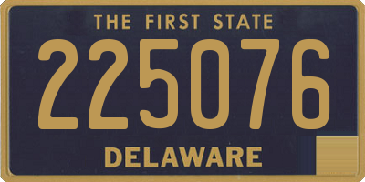 DE license plate 225076