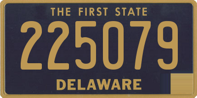 DE license plate 225079