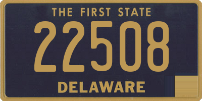 DE license plate 22508