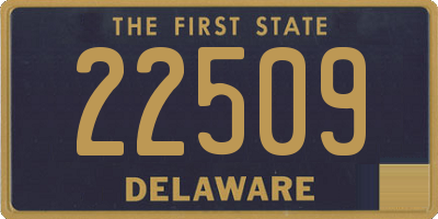 DE license plate 22509