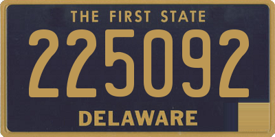 DE license plate 225092