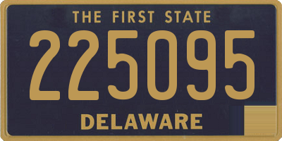 DE license plate 225095