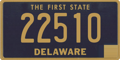 DE license plate 22510