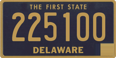 DE license plate 225100