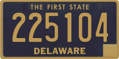 DE license plate 225104