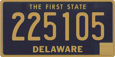 DE license plate 225105