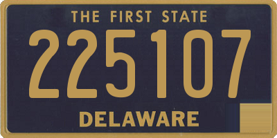 DE license plate 225107