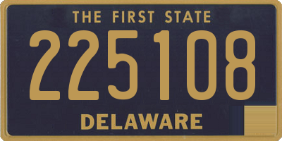 DE license plate 225108