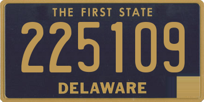 DE license plate 225109