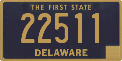 DE license plate 22511