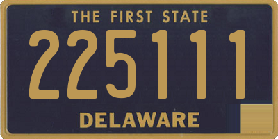 DE license plate 225111
