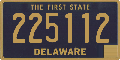 DE license plate 225112