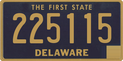 DE license plate 225115