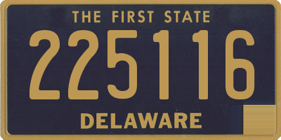 DE license plate 225116