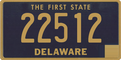 DE license plate 22512