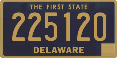 DE license plate 225120