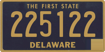 DE license plate 225122