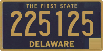 DE license plate 225125