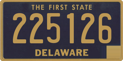 DE license plate 225126