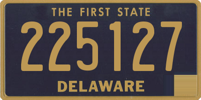 DE license plate 225127