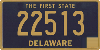 DE license plate 22513