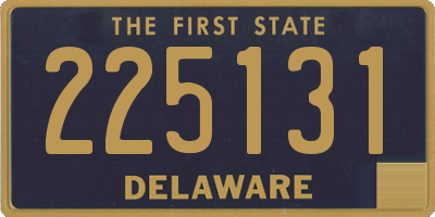 DE license plate 225131