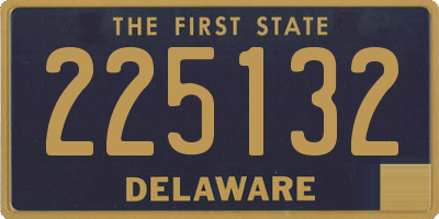 DE license plate 225132